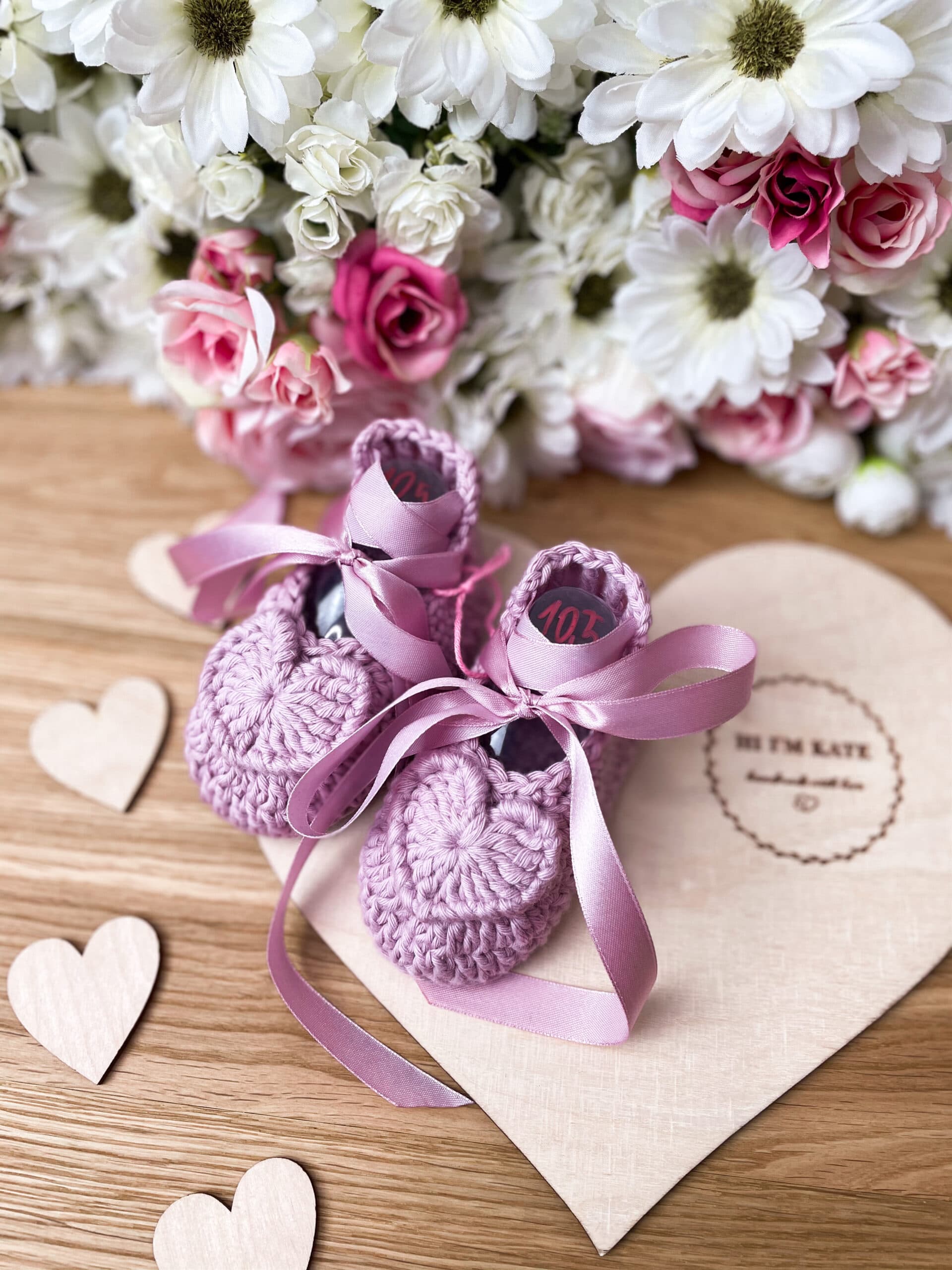 Baby Balerinki LOVE lavender