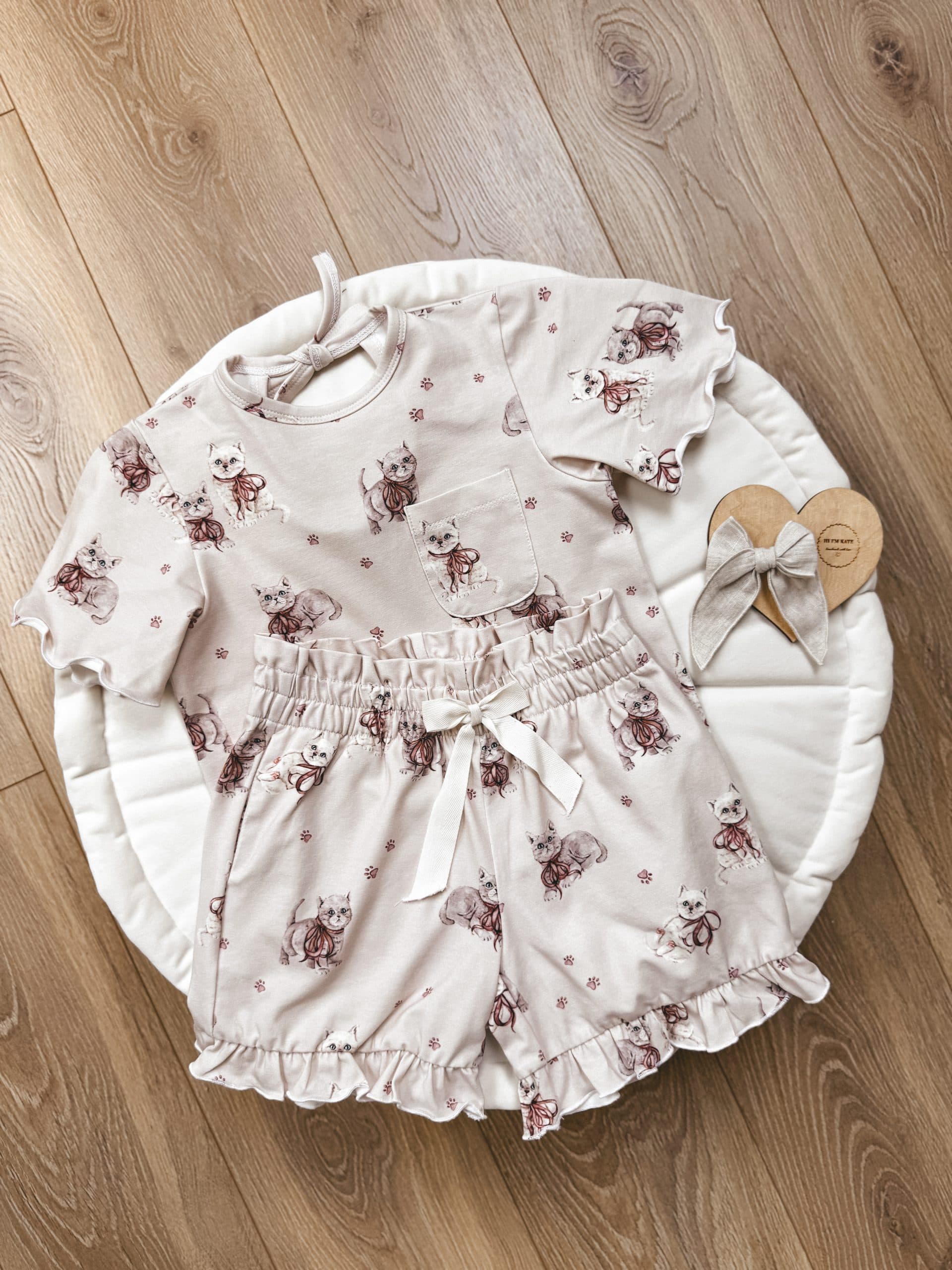 Komplet letni Kittens beige