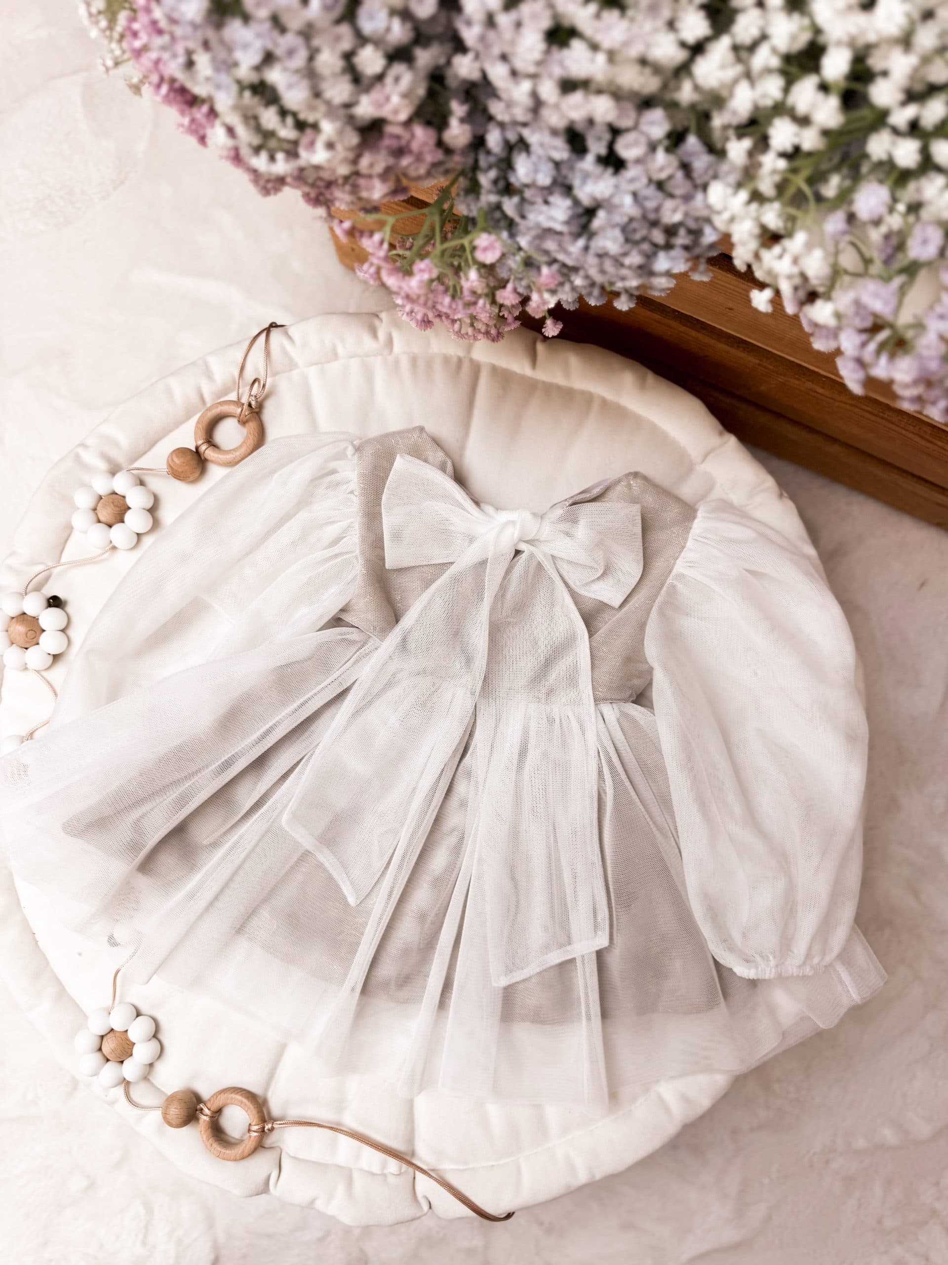 Sukienka tiulowa golden beige SOPHIE
