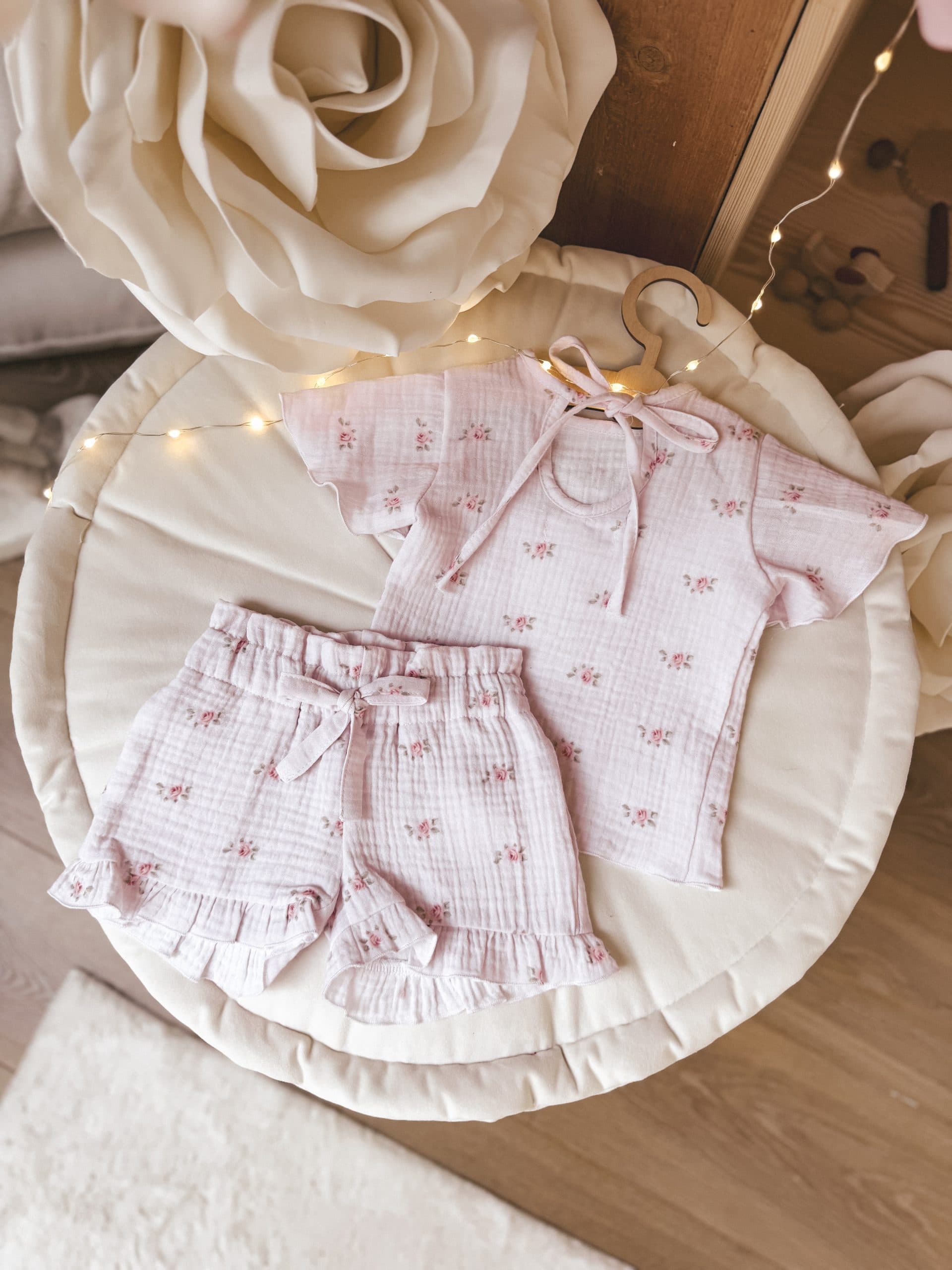 Komplet letni muślinowy Sweet Blossom